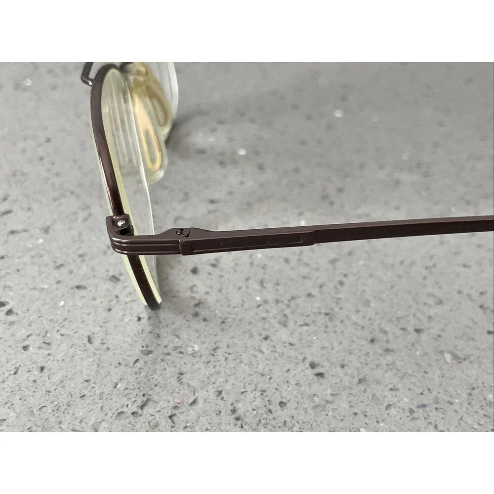 MODERN OPTICAL KEVIN Brown METAL AVIATOR STYLE EYEGLASSES 56-18-140 FRAMES ONLY